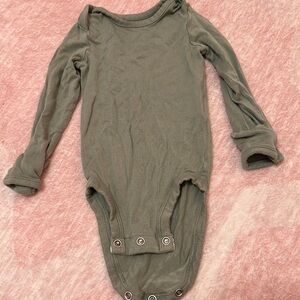 Green Long Sleeve Bodysuit for Cooler Days